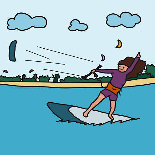 Kite surf girl