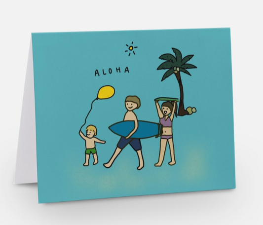 Aloha greeting card